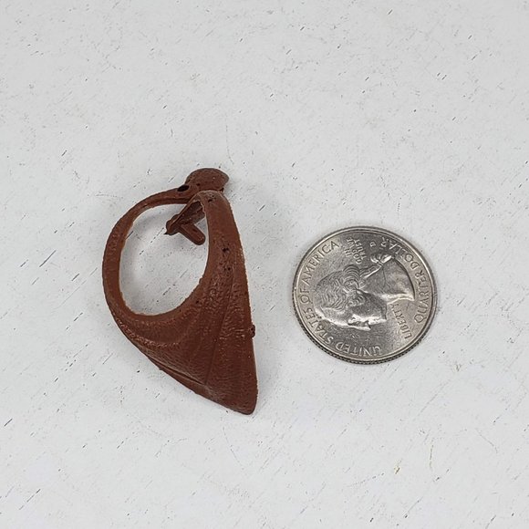 Vintage Marx Johnny West Brown Cowboy Bandana Scarf Neckerchief Toy Replacement - Picture 3 of 4